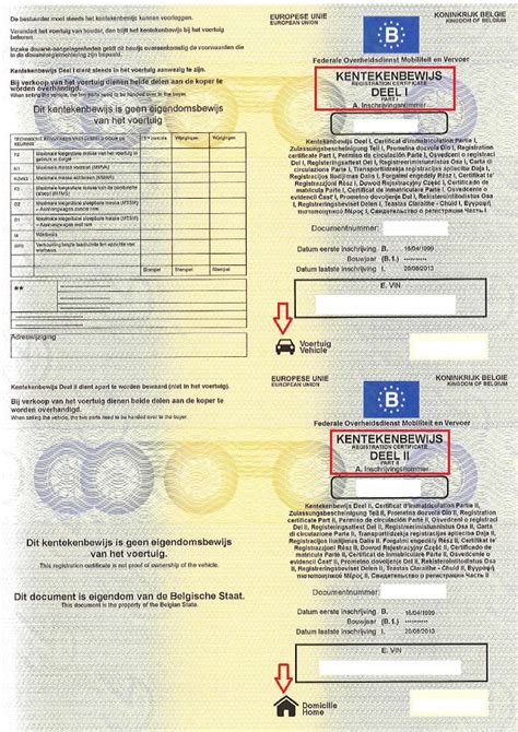 inschrijvingsbewijs  kentekenbewijs voertuig bankshopperbe