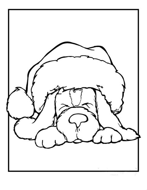 christmas puppy coloring pages christmas coloring pages christmas