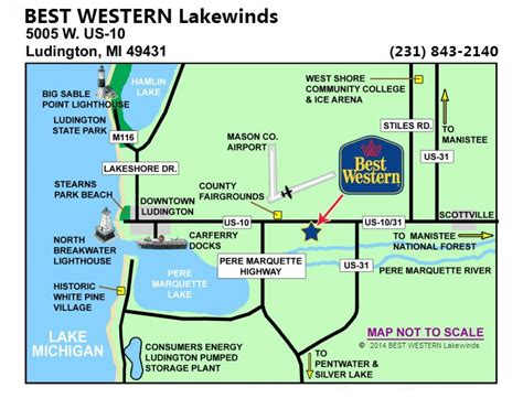 western lakewinds locator map ludington michigan hotels