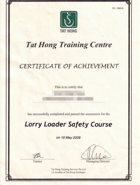 certificates bsg landscape construction pte