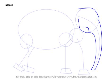 step  step   draw  african elephant
