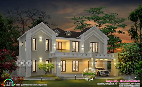 sq ft awesome  colonial house  kerala kerala home design  floor plans