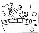 Goodbye Coloring Pages Ship Cruise Saying Waving Farewell Hand Drawing Color Getcolorings Netart Getdrawings sketch template