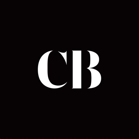 cb logo letter initial logo designs template  vector art  vecteezy