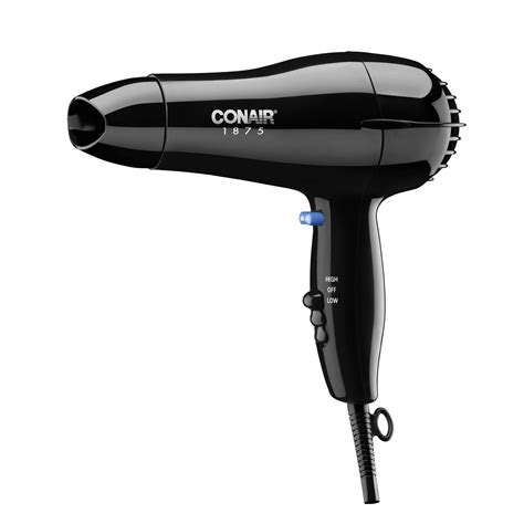 conair mid size ceramic hair dryer  watts compact fast drying  styling black tpw
