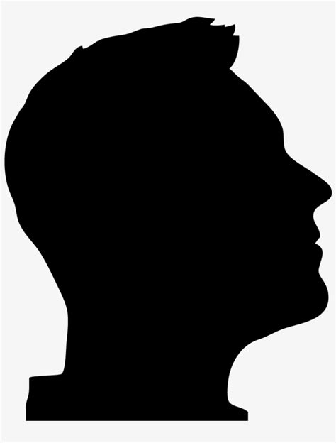 man face profile silhouette