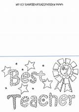 Teacher Appreciation Coloring Card Colouring Sheet Sheets Cards Kidspuzzlesandgames Kids Colour Print Give sketch template