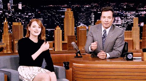 16 Struggles Of Being A Really Perky Person Jimmy Fallon Emma Stone