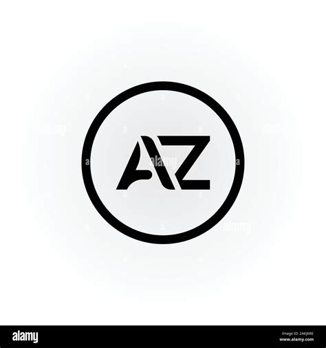 initial az letter logo  creative modern business typography vector template creative