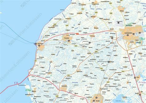 digitale provinciekaart friesland  kaarten en atlassennl