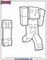 Minecraft Coloring sketch template