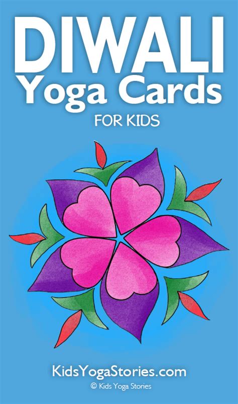diwali yoga cards  kids kids yoga stories
