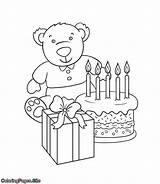Teddy Coloringpages sketch template