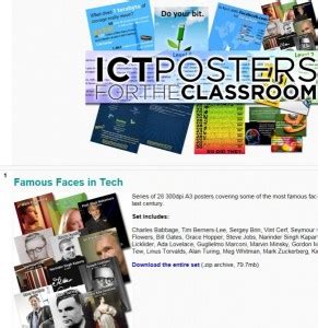 ict posters   classroom digital learning teaching  falkirk