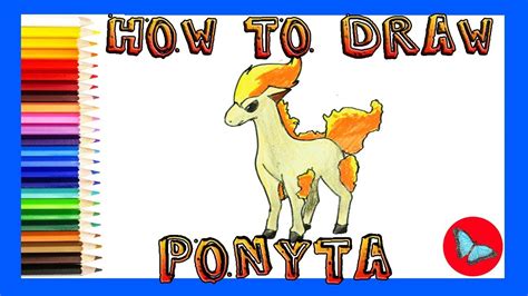 draw ponyta  pokemoncoloring  drawing  kids youtube