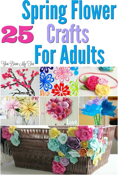 flower craft ideas  adults