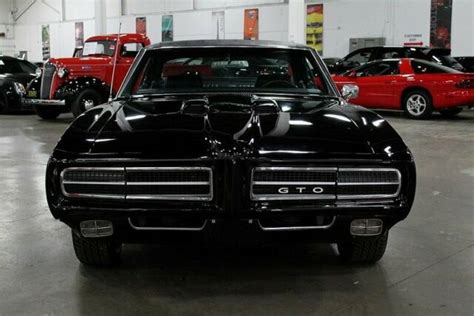 1969 pontiac gto judge 63893 miles black 400ci v8 automatic classic