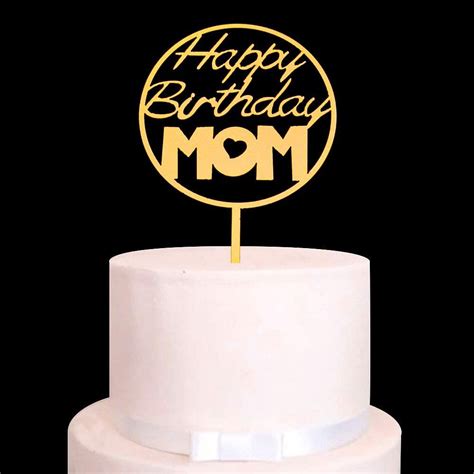 Happy Birthday Mom Cake Topper Mama Birthday Party Ubuy South Africa