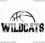 Wildcats Basketball Clipart Text Illustration Sajem Royalty Coloring Pages Johnny Vector Template sketch template
