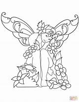 Fairy Coloring Pages Sad Printable Fairies Print Kids Sheets Drawing Book sketch template
