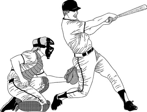 professional baseball coloring healthy life pages