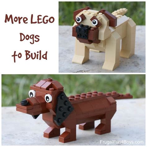 lego dogs dachshund  mastiff building instructions frugal