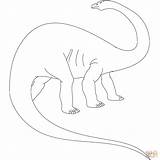Coloring Apatosaurus Pages Dinosaur Jurassic Brontosaurus Choose Board Supercoloring sketch template