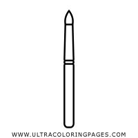 cosmetic brush coloring page ultra coloring pages