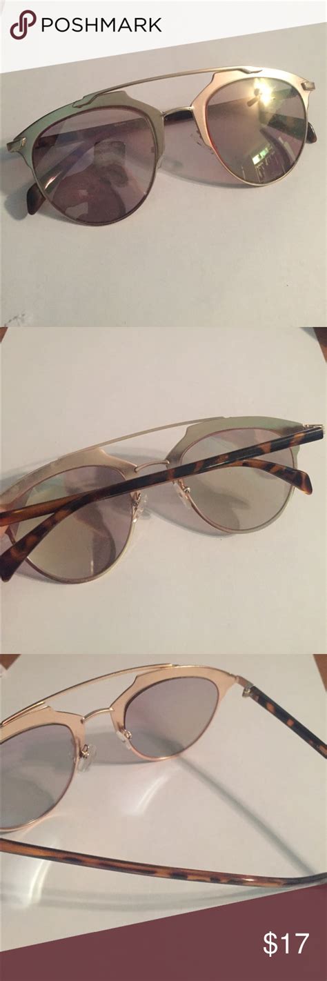 gold frame trendy sunglasses super cute they just don t look right on