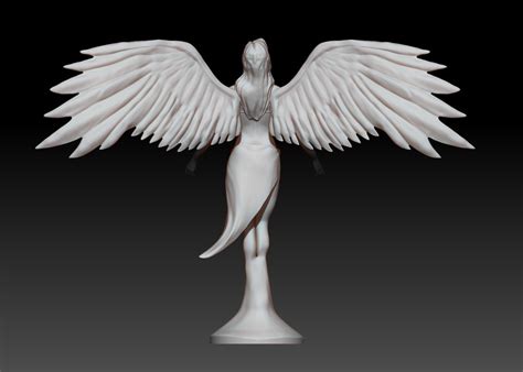 statue  angel  model max obj fbx stl ztl cgtradercom
