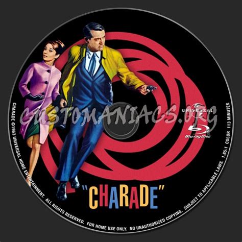 charade blu ray label dvd covers labels  customaniacs id    highres