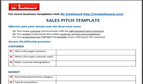 sales pitch template samples  examples tools