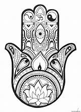Coloring Pages Fatma Adult Hand Adults Tattoo Tatoo Tattoos Printable Louise Zentangle Color Book Pretty Drawing Details Coloriage Colouring Print sketch template