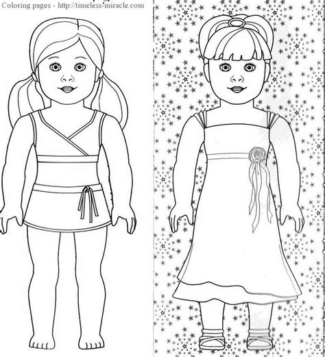 american girl doll coloring pages  timeless miraclecom
