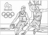 Calme Basketball Olympics sketch template