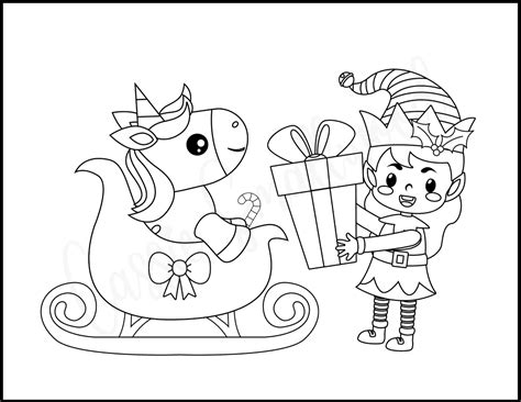 cute christmas unicorn coloring pages  printables cassie smallwood