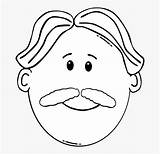 Moustache I2clipart رجل sketch template