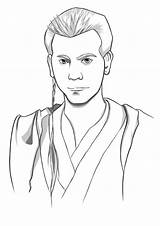 Wan Obi Kenobi sketch template