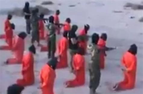 Isis Militants Shot Dead In Libya During Mass Execution Footage