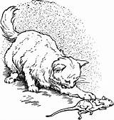 Cat Mouse Clipart Cats Catches Hunting Drawing Eating Chasing Rats Clip Hunt So Cliparts Do Story Intelligent Stories Children Etc sketch template