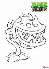 Coloring Pages Zombies Vs Plants Chomper Bubakids Zombie Color Print Drawing Sheets Book sketch template