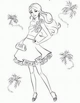 Coloring Pages Barbie Color Kids Movie sketch template