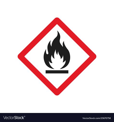 fire warning signs royalty  vector image vectorstock