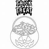 Trick Pages Treat Coloring Getcolorings Color sketch template