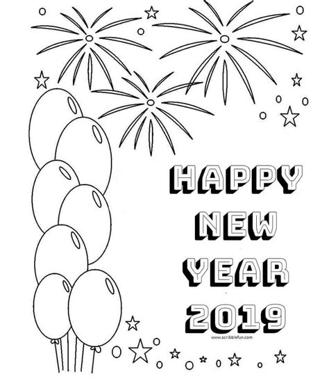 year  coloring pages printable