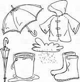 Raincoat Seasons sketch template
