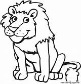 Coloring Lion Pages Zoo Preschool Printable Print Color sketch template