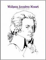 Mozart Coloring Music Composer Amadeus Wolfgang Kids Sheet Plans Pages Lesson Printable Print Worksheets Flickr Lessons Biography Via Choose Board sketch template