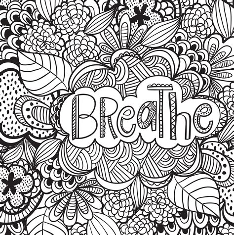 motivational printable coloring pages zentangle  coloring quotes pin