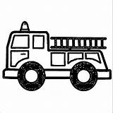 Fire Truck Coloring Pages Wecoloringpage Easy sketch template